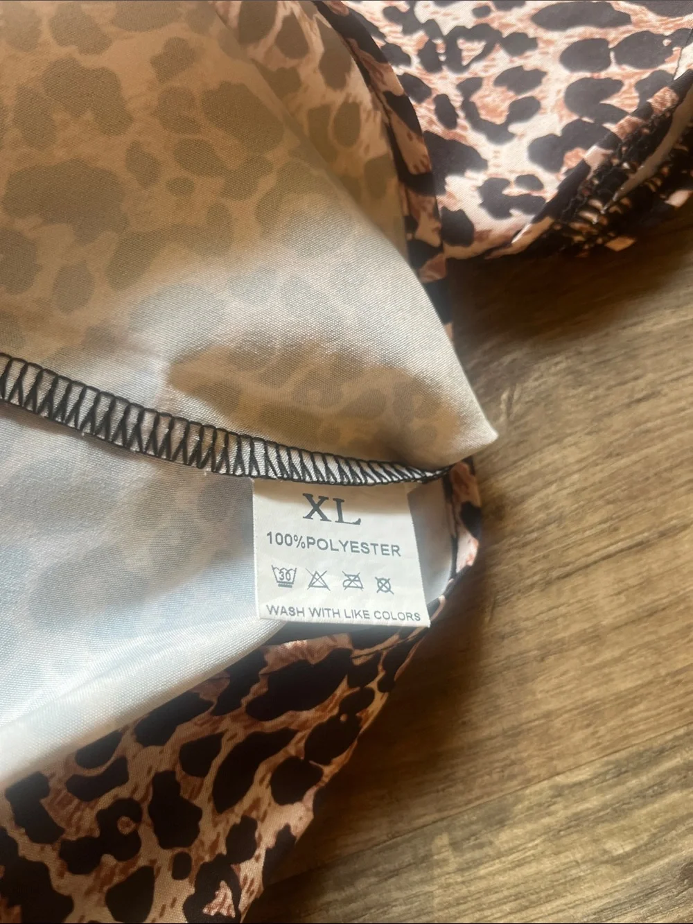 Cold Shoulder Animal Print XL Top with Rafaella Black Capris SZ 18 - 2 Piece Set